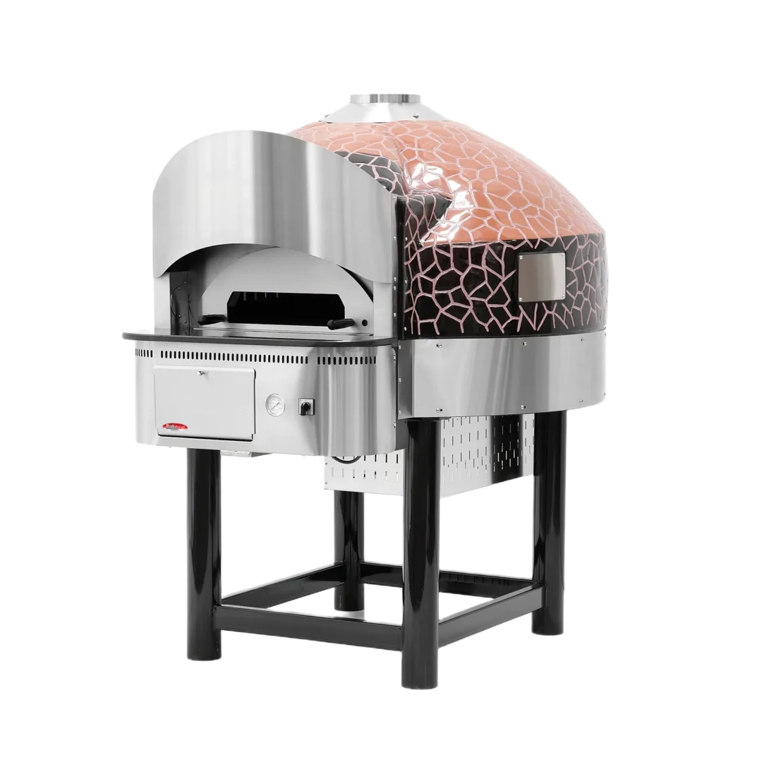 The BakeMax BMSPO Series Gas Rotating Pizza Ovens
