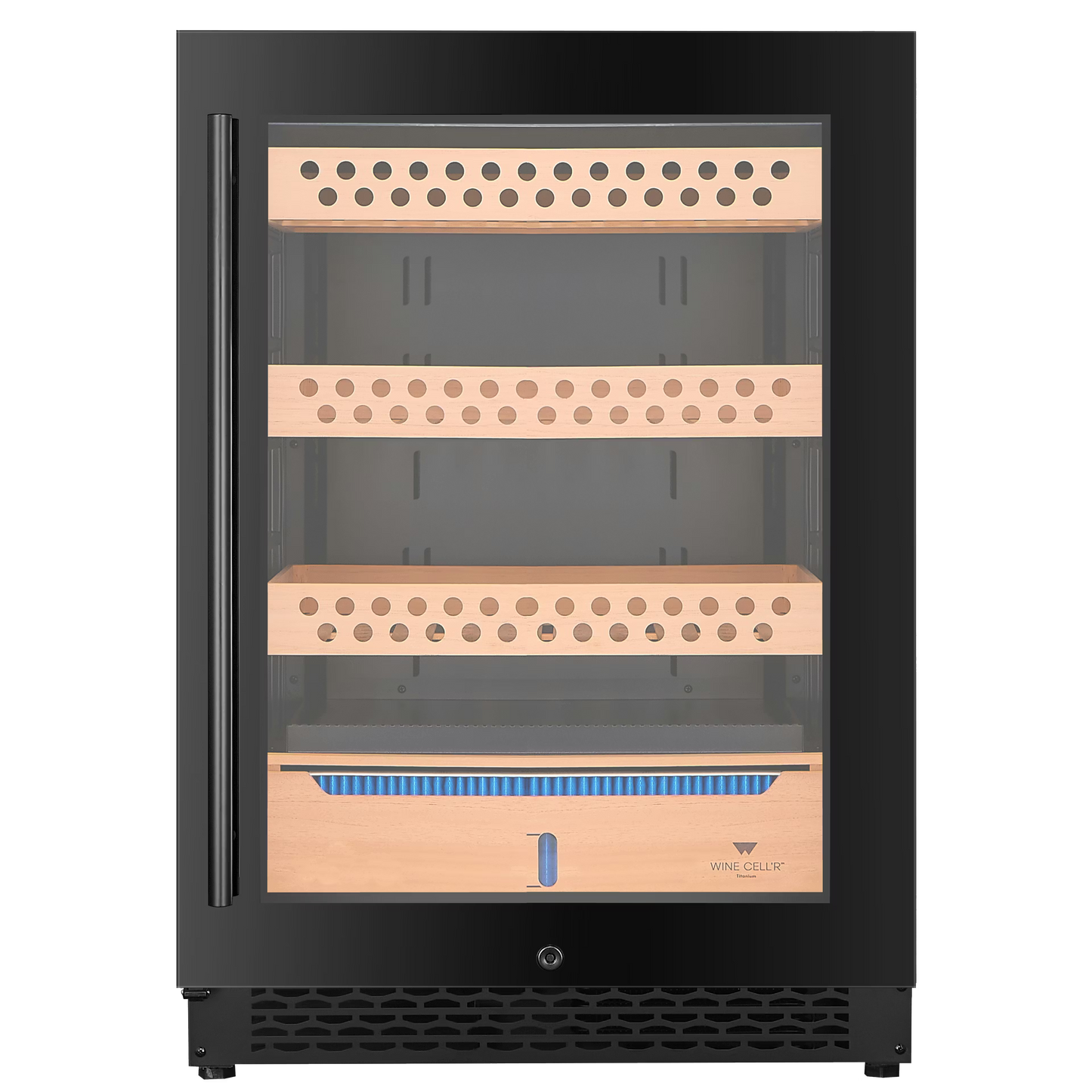Wine CELL'R Titanium Built In Humidor WC1200CGFG