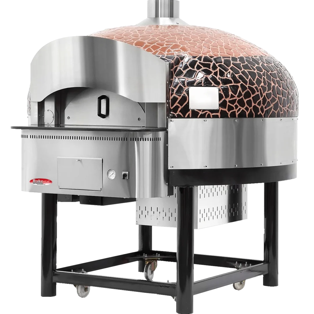 The BakeMax BMSPO Series Gas Rotating Pizza Ovens