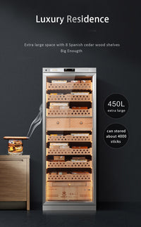 Raching CT48 Stainless Steel Cigar Cabinet