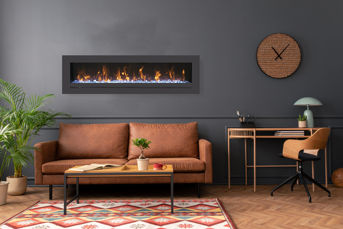Amantii WM-FML-STL Linear Electric Fireplace