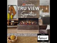 Amantii Signature TruView Series 3-Sided Glass Electric Fireplace
